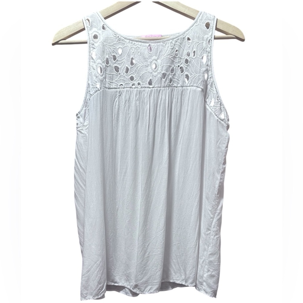 Lilly Pulitzer White Lace Tank Top